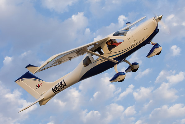 A4Flight Jabiru J170 light sport aircraft at Denton Enterprise Airport